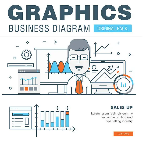 Bureau Graph Modèles et Maquettes graphs business information and data pack diagrams ...