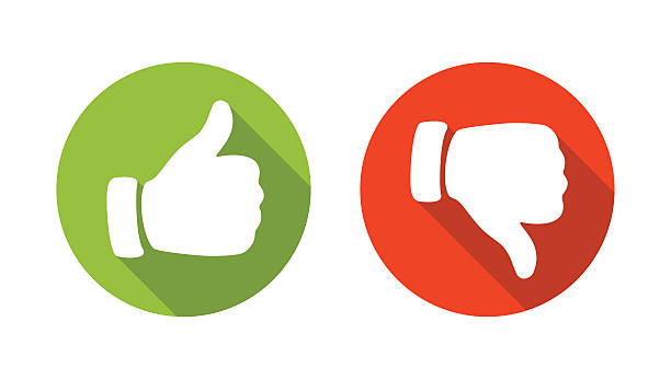 쿵 업과 아래로 손을 쿵 - 벡터 삽화 - facebook friendship satisfaction social media stock illustrations