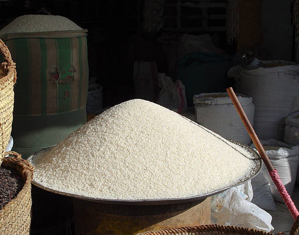 istock mountain rice on a large tray at the bazaar 622801262