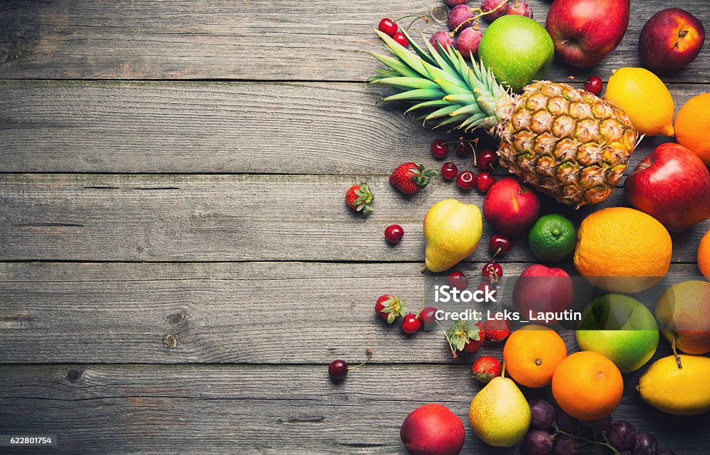 Fruits Background Stock Photo - Download Image Now - Above, Apple - Fruit,  Backgrounds - iStock