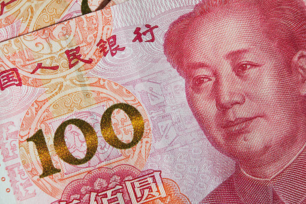 istock Money. China yuan banknote 622802860