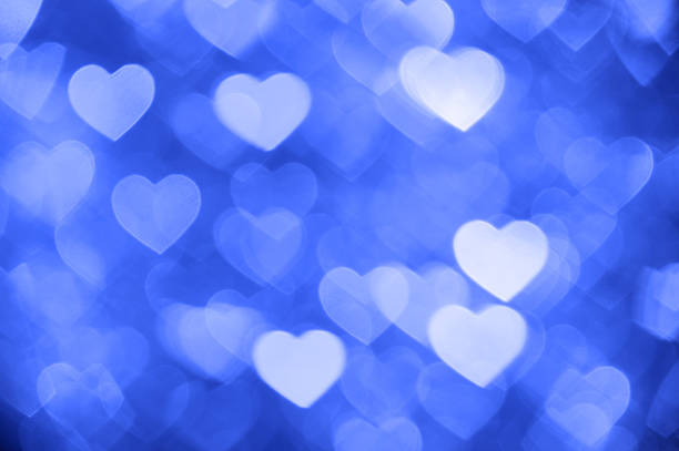 istock blue heart bokeh background photo, abstract holiday backdrop 622803594