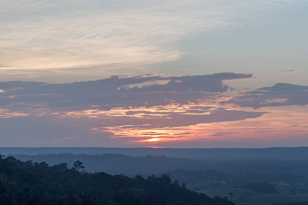 istock view of sunset and mountain in the evening 622804176