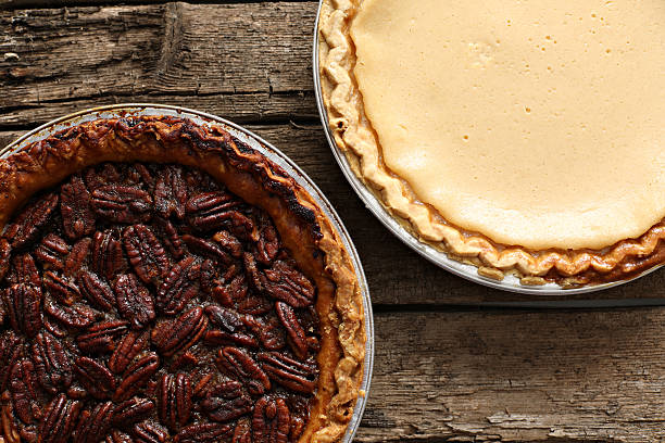 istock Custard Chess And Bourbon Pecan Pies 622809002