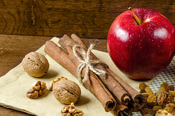 istock juicy red apples with cinnamon and honey 622888908