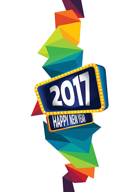 istock Colorful of Happy new year and abstract geometric background.The 622898226