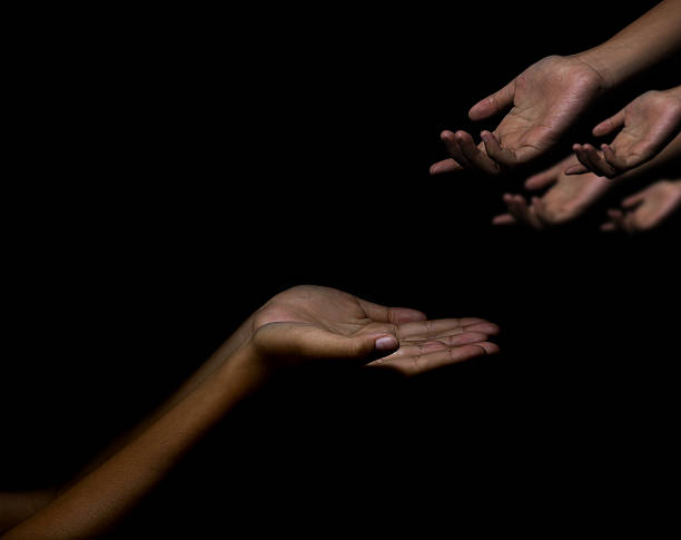 istock Holding out a helping hand, hand begging 622900504