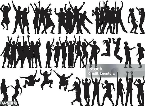 Happy Groups Stock Illustration - Download Image Now