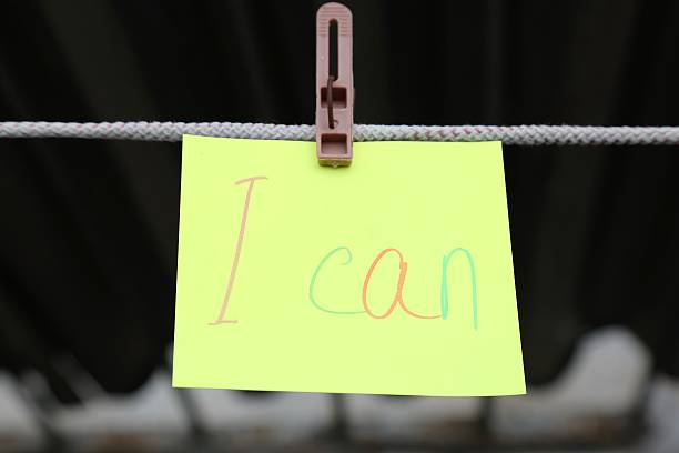 istock phrase I can written on a yellow sticker 622903334