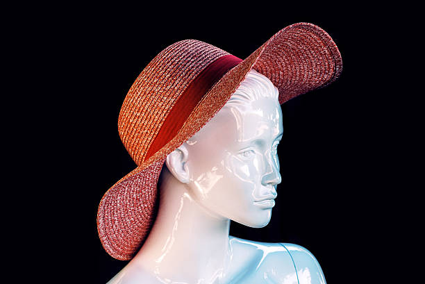 istock Fashion female mannequin head with hat 622908370