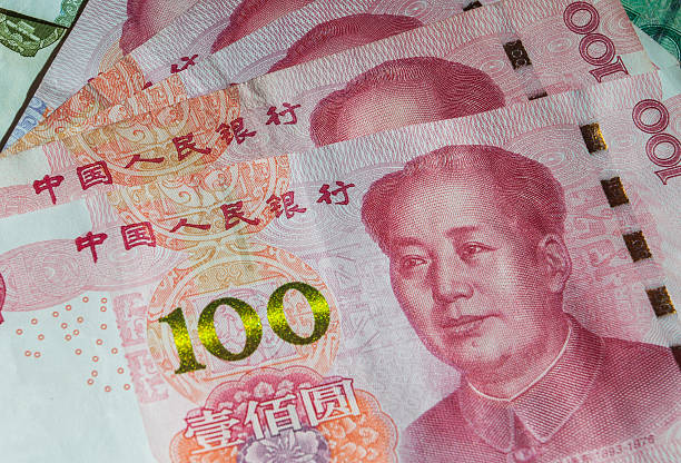 istock Money. China yuan banknote 622908630