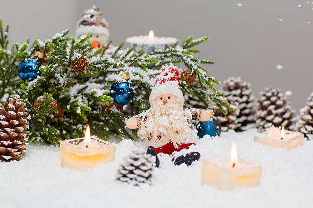 istock Christmas still life is with snow. 622911136