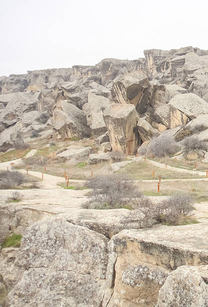 istock Prehistoric buildings. Gobustan National Park (Gobustan Rock Art Cultural Landscape) 622912362