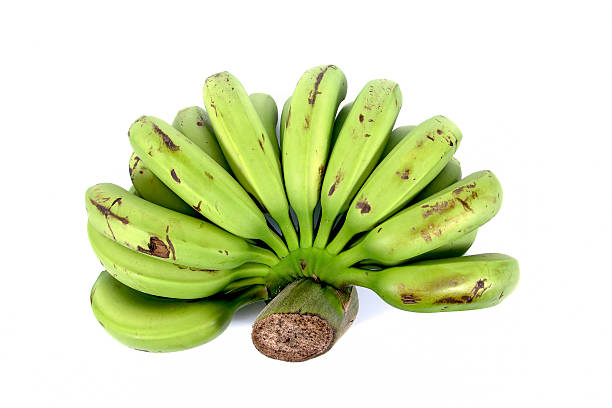 istock back of green raw bananas isolated on white background 622912774