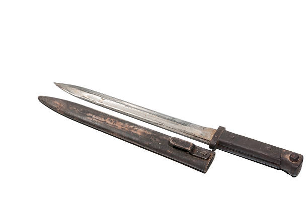 World war two German bayonet. Isolated.