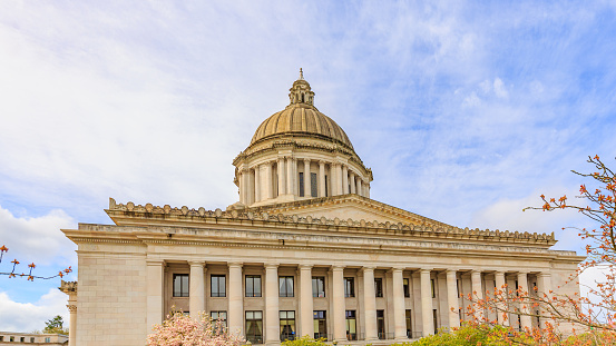 Olympia, Washington, United States - March 24, 2016: The Washington State Capitol or Legislative Building in Olympia is the home of the government of the state of Washington.