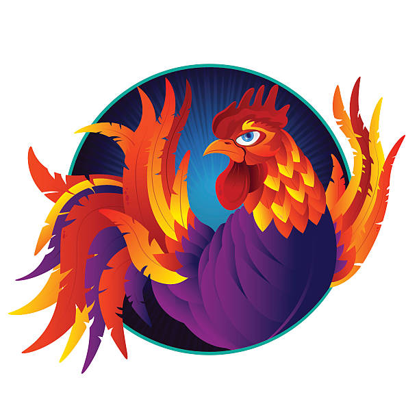 istock Colorful cartoon rooster, symbol of 2017 year by eastern calenda 622913306