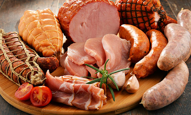 istock Meat products including ham and sausages 622916076
