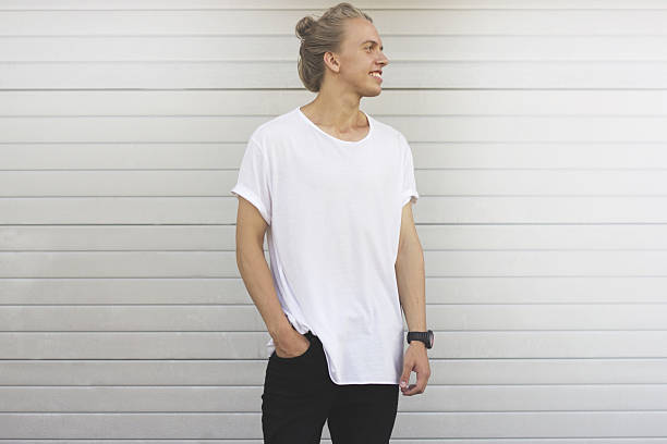 istock The guy in a blank white t-shirt and black jeans. 622916796