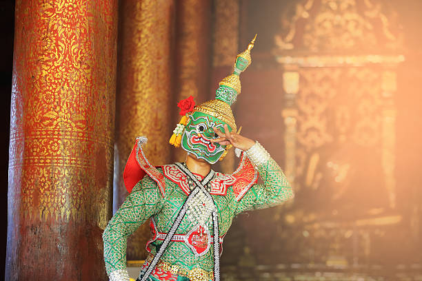 istock Thai classical mask dance of the Ramayana Epic 622917502