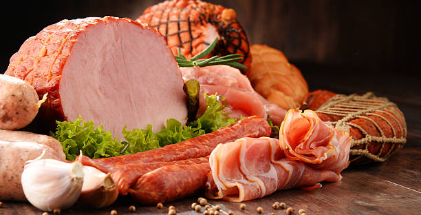 istock Meat products including ham and sausages 622918446