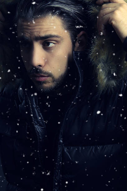 istock Handsome man holding a fur hood 622921086