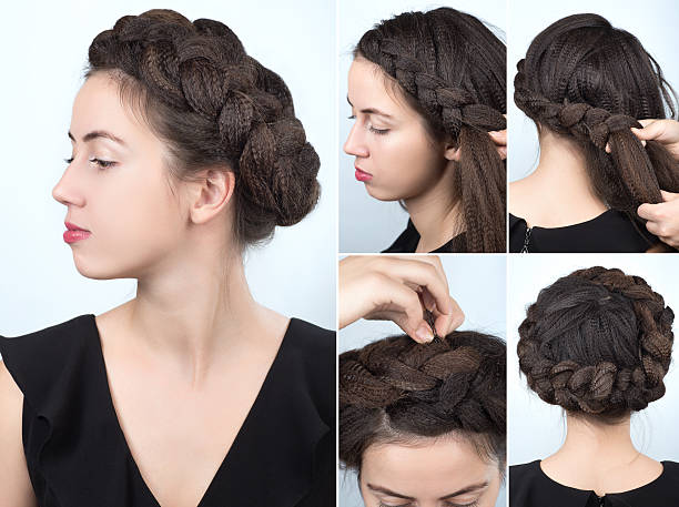 Crown Braid Hair Stock Photos, Pictures & Royalty-Free Images - iStock