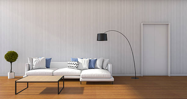 istock 3d rendering beautiful sofa in minimal white living room 622924182