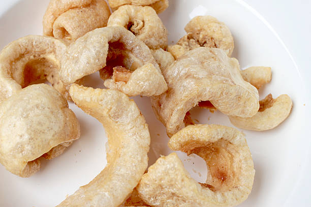istock Streaky pork with crispy crackling, Thai food style 622954324