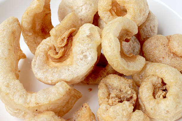istock Streaky pork with crispy crackling, Thai food style 622956776