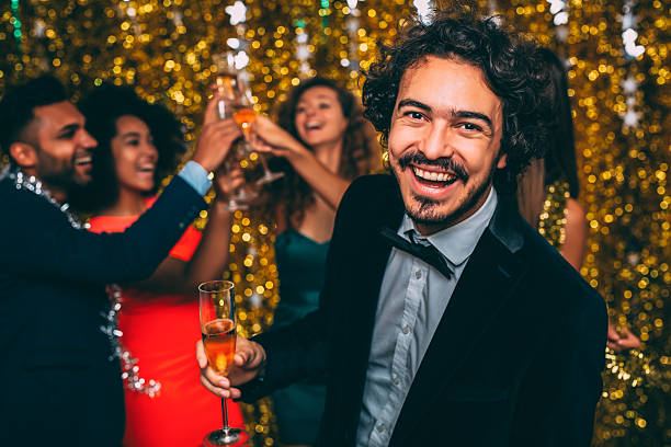 istock Man At A New Year's Eve Party 622961936
