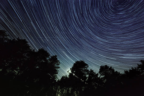 istock Star trail in the night sky 622969330