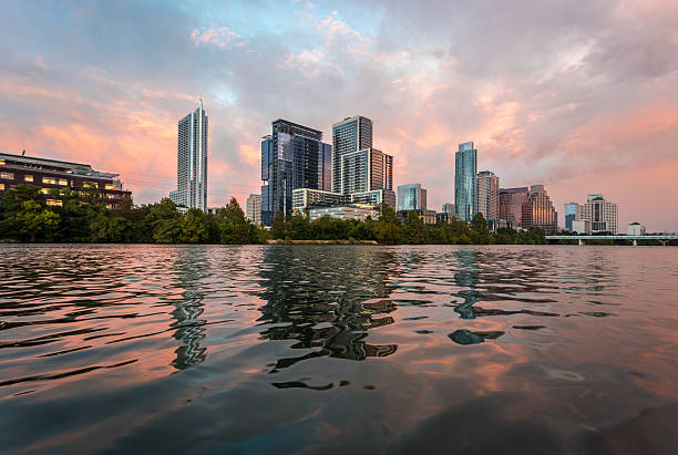 istock Austin Texas Downtown Skyscrapers Skyline Panorama Cityscape at Sunset 622969412