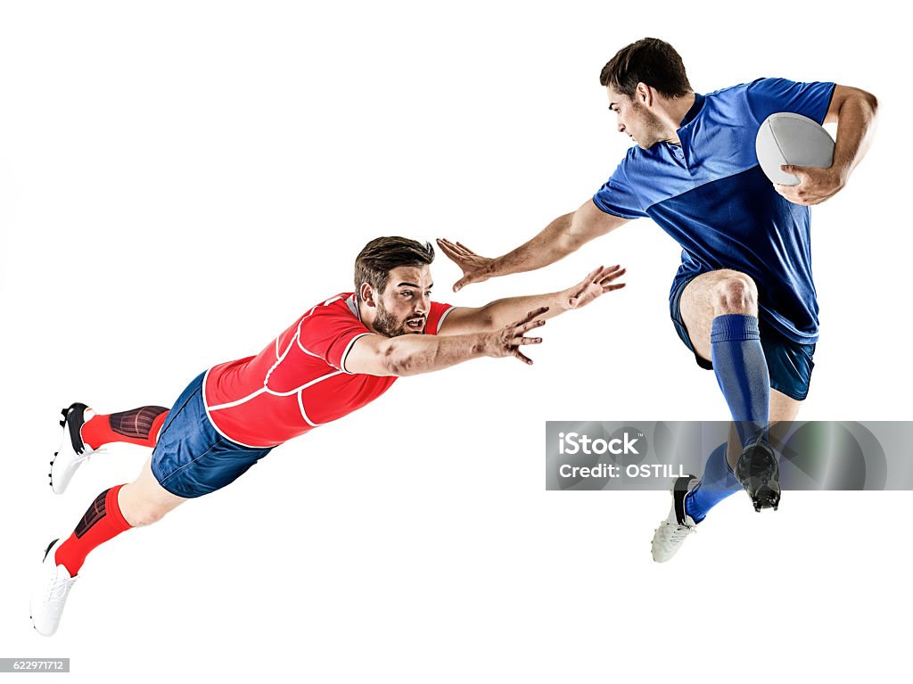 joueurs de rugby hommes isolés - Photo de Rugby - Sport libre de droits