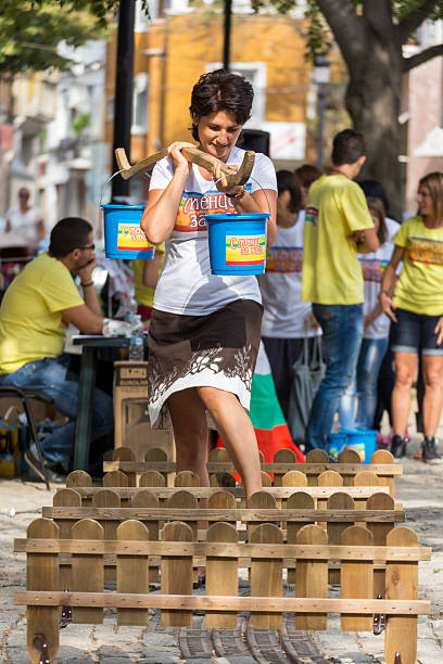 Plovdiv, Bulgaria - September 22, 2016: Traditional competition held in Plovdiv, Bulgaria called 