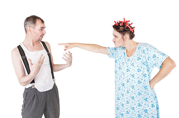 istock Jealous woman quarrel with her husband 622975626