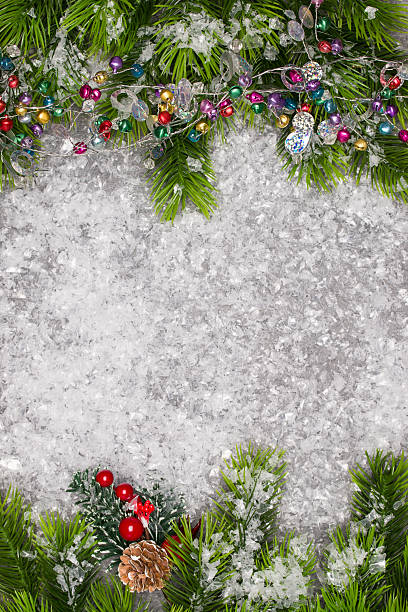 istock Christmas greeting card. Christmas border with copy space. 622977752