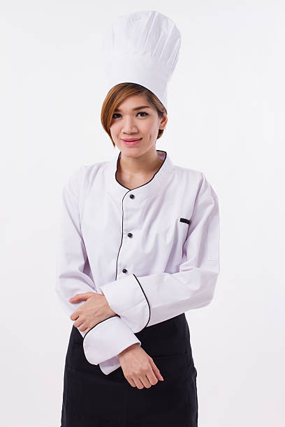 istock happy, smiling, positive female chef isolated 622977874