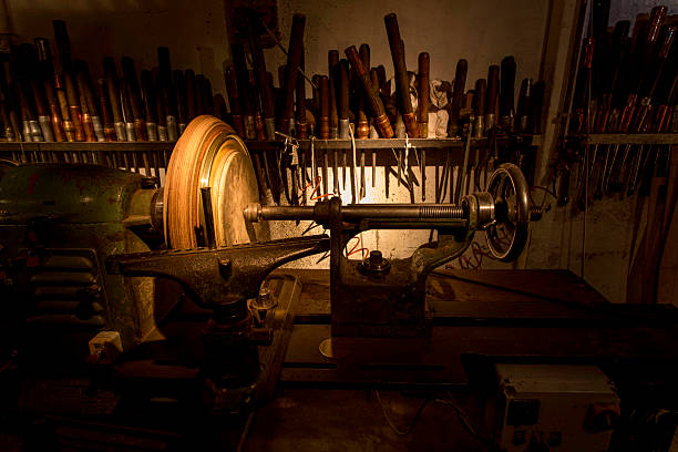 istock MACHINERY - WORKSHOP -GOLD METAL 622982842