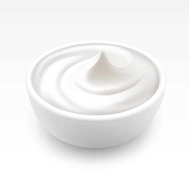 istock Bowl of Sour Cream Sauce Mayonnaise Isolated 622984050