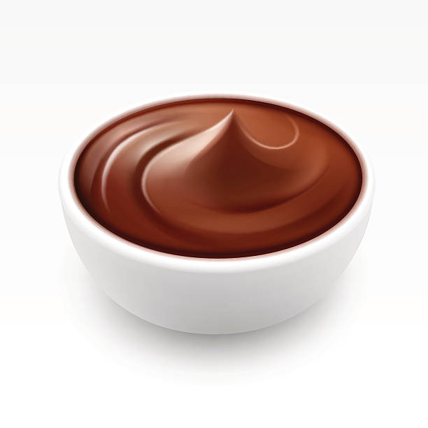 istock Bowl of Hot Liquid Cream Dark Milk Chocolate 622984132