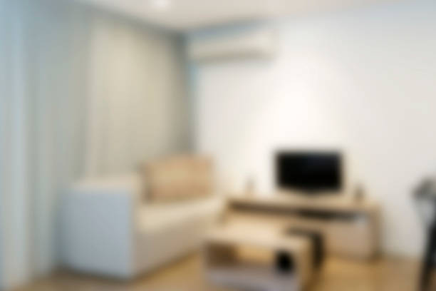 Blurred Modern Interior Room design. stock photo