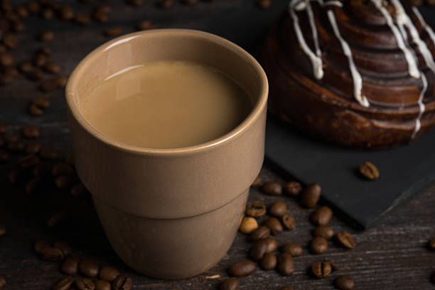 istock Cup of coffee on the rustic wooden background 622991920