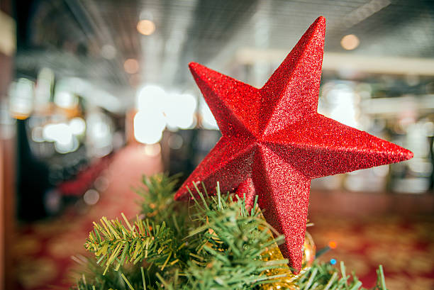 istock Red Christmas star - Christmas decoration 622992552