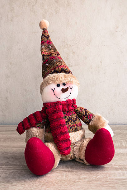 istock Snowman On wooden table 623059050