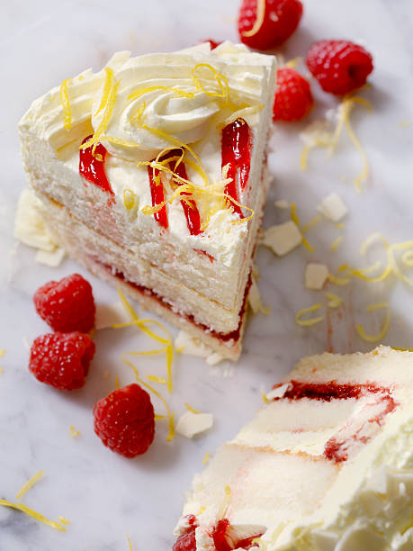 Triple Layered Lemon, Raspberry Cake