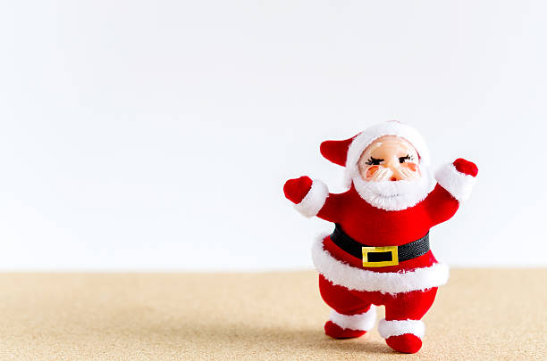 istock Christmas background. Santa Claus on brown table. 623062316