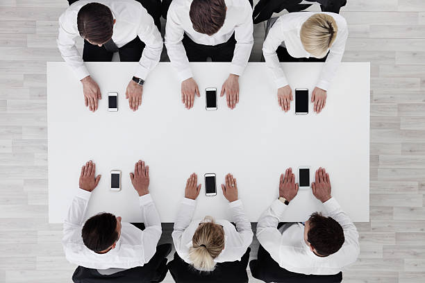 istock Business people and mobile phones 623064980