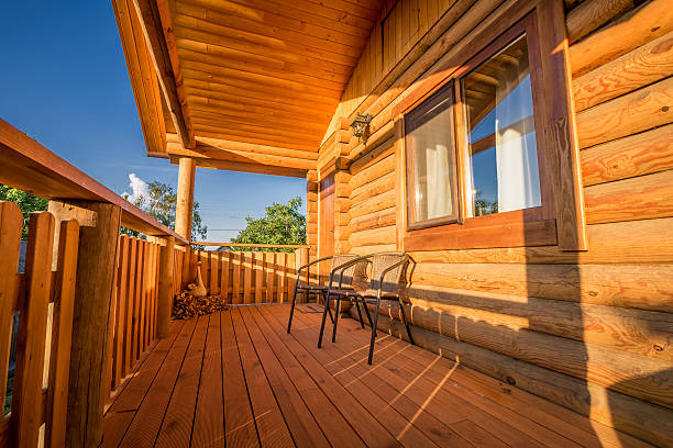 istock Beautiful modern terrace lounge with pergola 623065420