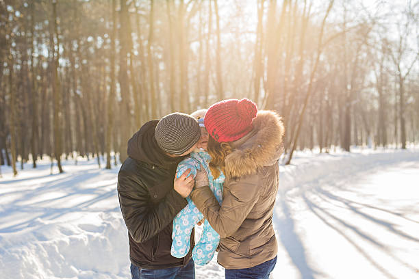 istock family outdoors in winter landscape 623066918